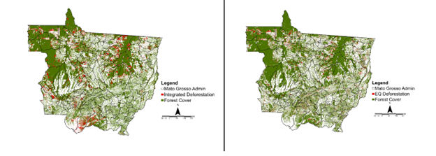 Forest cover and deforestation alerts in Mato Grosso (2021-2023)