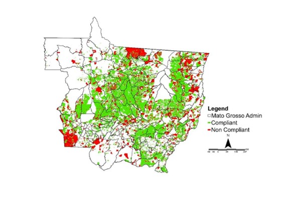 EUDR Compliance Status of Soy Plots in Mato Grosso